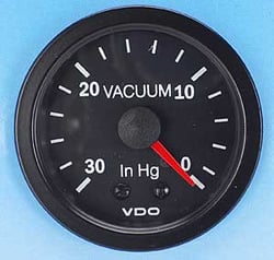 Picture of VDO Gauges 150131 Vision Vacuum Gauge 2-1/16 Inch Mechanical 30 Hg