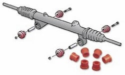 Picture of Prothane 6-704-BL Steering Rack and Pinion Bushing Kit