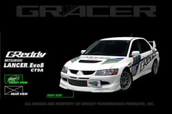 Picture of GReddy 17030013 GRacer Front Lip Spoiler Urethane