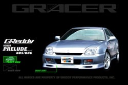 Picture of GReddy 17050062 GRacer Front Lip Spoiler Hard Urethane