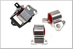 Picture of Innovative Mounts B10050-75A-BA Billet Aluminum Engine Mount Kit 75A Black Bushings