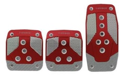 Picture of NRG Innovations PDL-400RD Aluminum Sport Pedal Set - Red