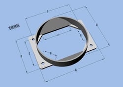 Picture of Vibrant 1995 Mass Air Flow Sensor Adapter Plate for Mitsubishi