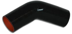 Picture of Vibrant 2757 45 Degree Silicone Elbow 3.25" ID x 4" Leg Length Black