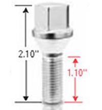 Picture of Gorilla Automotive 17179 Conical Seat Lug Bolt 12mm x 1.50 Thread 17mm Hex Chrome