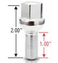 Picture of Gorilla Automotive 18175 Ball Seat Lug Bolt 12mm x 1.50 Thread Chrome 25mm