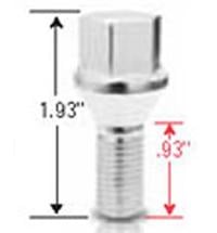 Picture of Gorilla Automotive 17100 Conical Seat Lug Bolt 12mm x 1.50 Chrome 17mm Hex