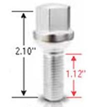 Picture of Gorilla Automotive 18172 Ball Seat Lug Bolt 12mm x 1.50 Thread 17mm Hex Chrome
