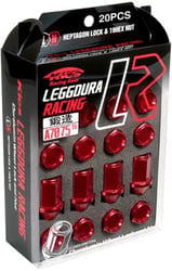 Picture of Project Kics WKIC36B Leggdura Racing Lug Nuts 16-Piece Forged Aluminum Set