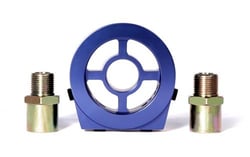 Picture of Blox Racing BXGA-00105-BL Oil Filter Block Adapter for Oil Pressure and Temperature Sensors