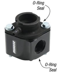 Picture of Moroso 63424 Billet Aluminum Manifold Filler Neck with -16AN Port