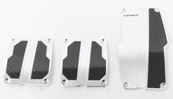 Picture of NRG Innovations PDL-100SL Brushed Aluminum Sport Pedal Pads - Manual Transmission
