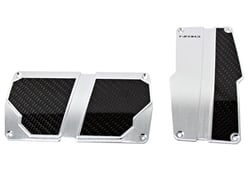 Picture of NRG Innovations PDL-150SL Brushed Aluminum Sport Pedal Pads Manual Transmission Silver