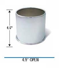Picture of Gorilla Automotive HC205 Push Through Hub Cover 4.9" Wheel Bore Chrome Steel