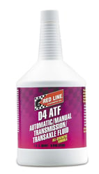 Picture of Red Line Oil 30504 D4 ATF Synthetic Automatic Transmission Fluid - 1 Quart