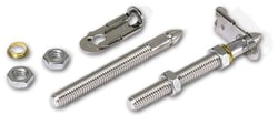 Picture of Moroso 39010 Quick Release Hood Pin Set - Aluminum 3/8 Inch Diameter (Pair)