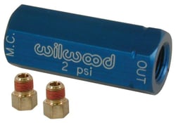 Picture of Wilwood 260-3278 Residual Valve with Fittings 2 PSI Blue