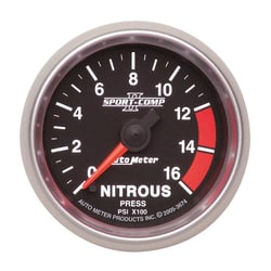 Picture of AutoMeter 3674 Sport-Comp II Nitrous Pressure Gauge 2-1/16" 0-1600 PSI Digital Stepper Motor