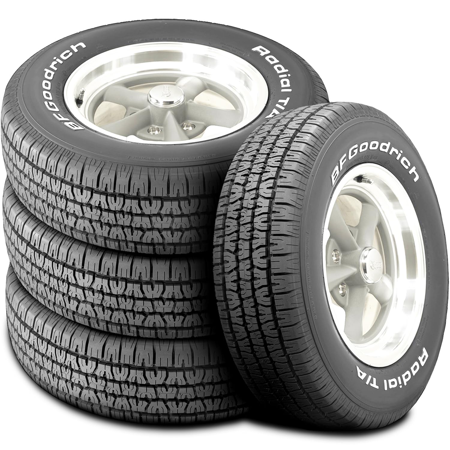 Radial Keycode 2296 BFGoodrich 72175 Radial T/A 225/70R15 100S Raised White | THMotorsports